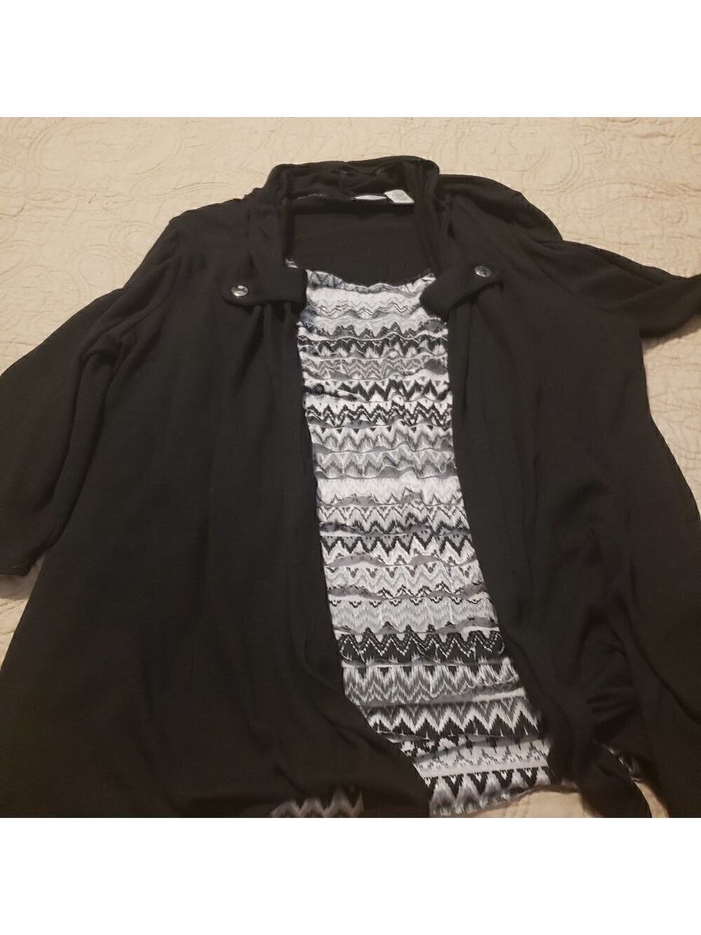 Kim Rogers Two for One 3/4 Sleeve Jacket/Top